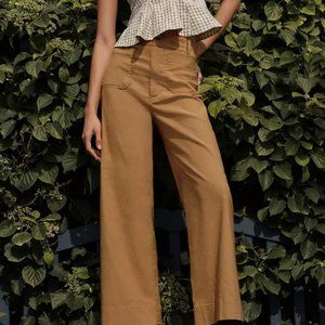 Maeve The Colette Cropped Wide-Leg Pants
